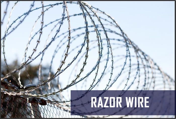 Razor wire Fencing security and access control products